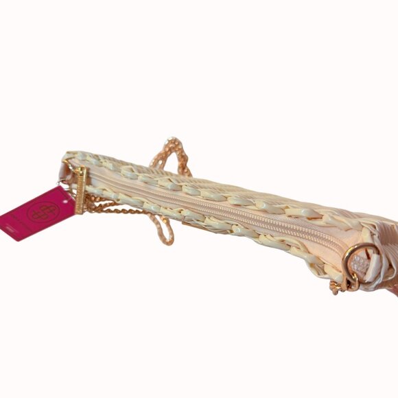 Simply Southern Key Largo Crossbody Cream Gold Tone Chain Strap Purse Summertime - Picture 3 of 16